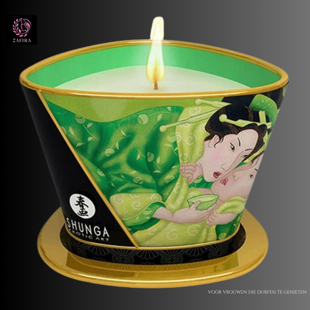 Massage Kaars Green Tea Shunga 170 ml