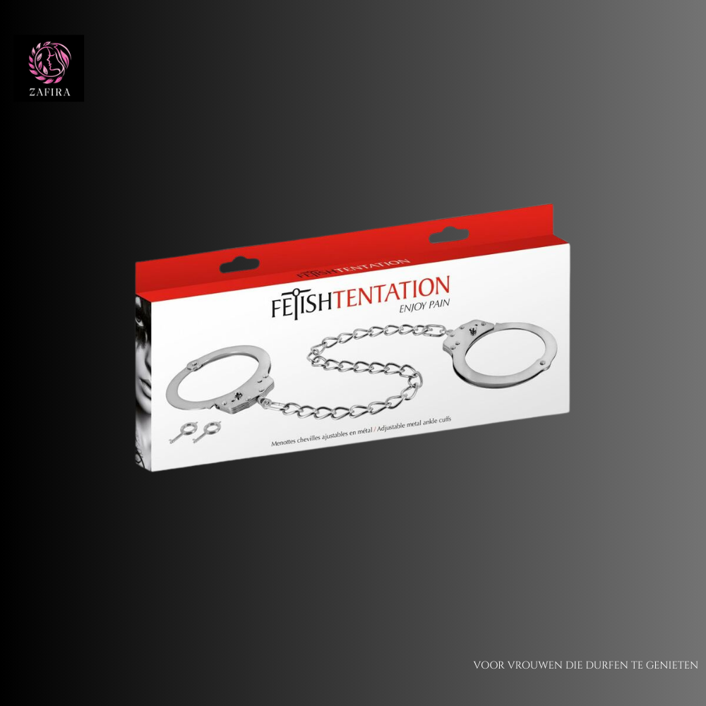 Hog Tie & Cuff Bondageset Fetish Tentation Zilverkleurig