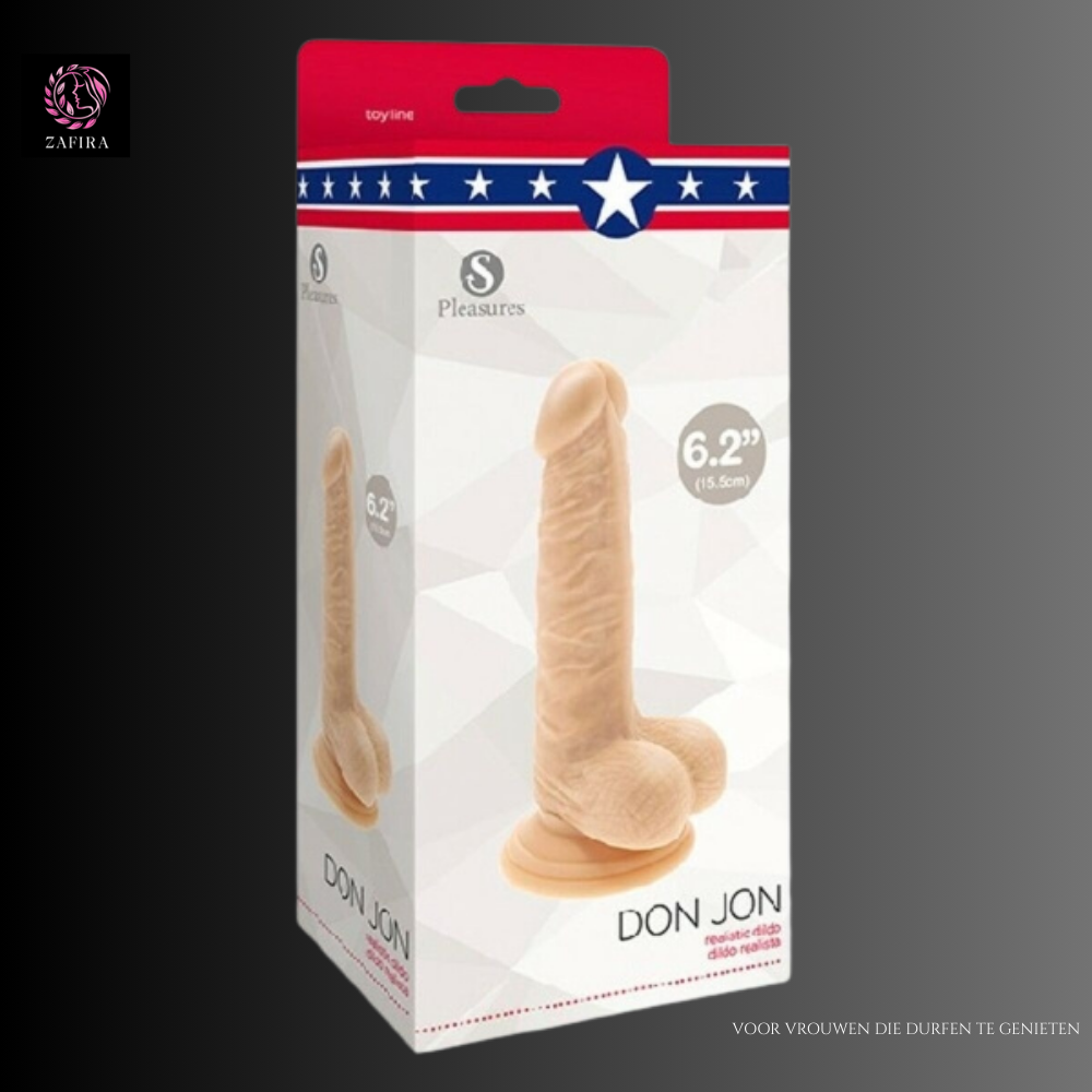 Realistic Dildo S Pleasures Don Jon PVC Ø 3,6 cm (13 cm)