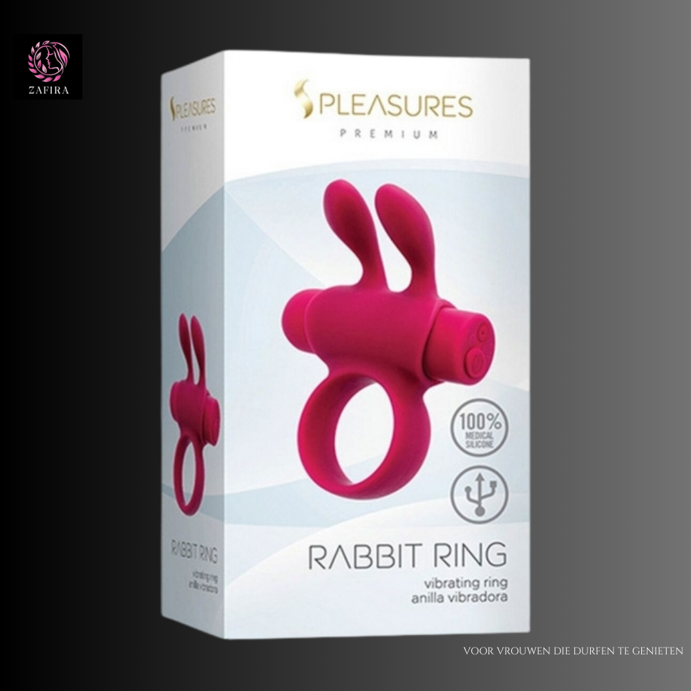 Cock Ring S Pleasures Rabbit Pink