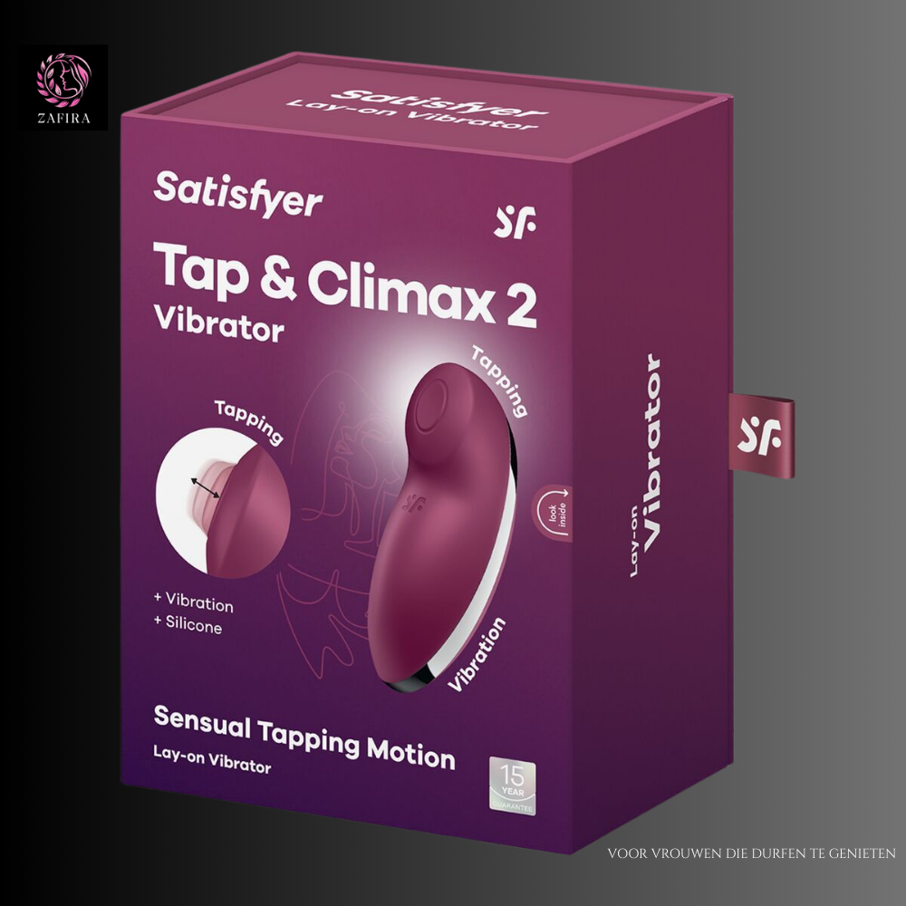 Satisfyer Tap & Climax 2 Rood