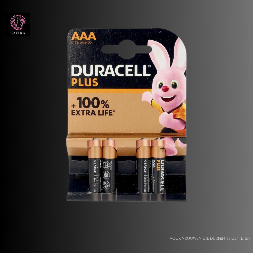 Duracell Plus AAA LR03 1,5 V Batterijen 4 Stuks