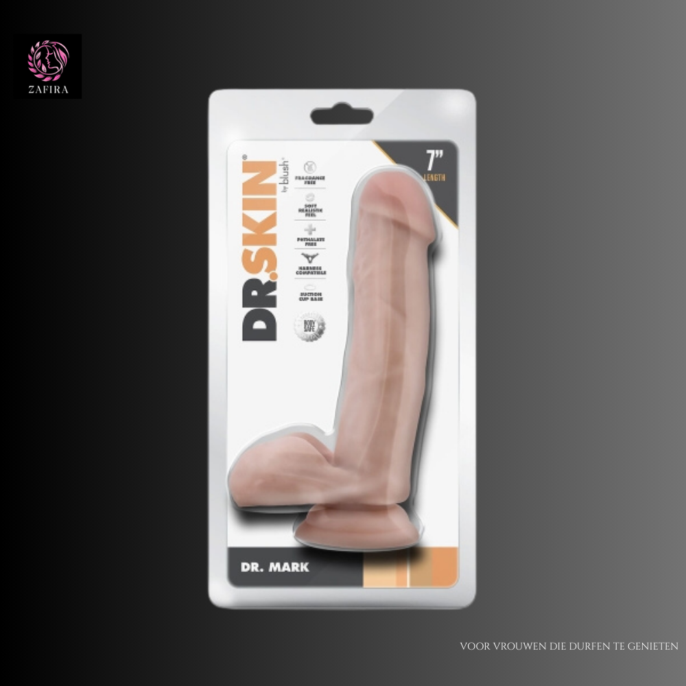 Realistic Dildo Blush Dr Skin PVC Ø 3,8 cm (13,9 cm)