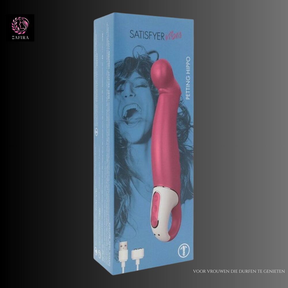 Satisfyer Vibes Petting Hippo Rood
