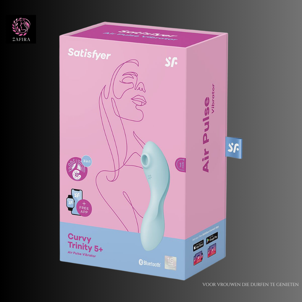 Satisfyer Cruvy Trinity 5+ Blauw