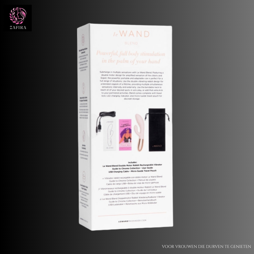 Dual Stimulation Vibe Le Wand Blend Rose Gold Golden Rose Gold