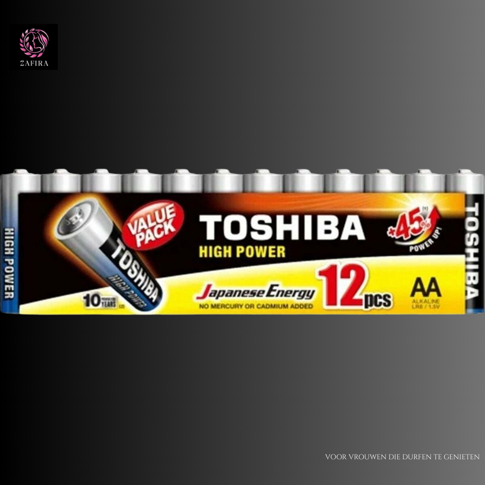 Toshiba High Power AA LR6 1,5 V Batterijen 12 Stuks