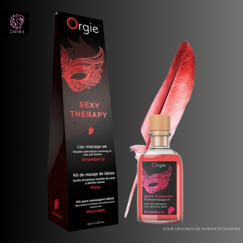 Orgie Sexy Therapy - massageolie set - aardbei 100 ml