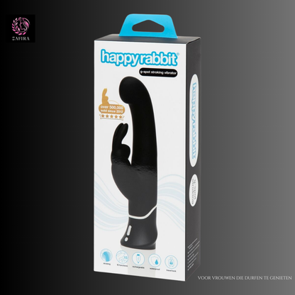 Double Rabbit Pleasures Vibe Happy Rabbit Black