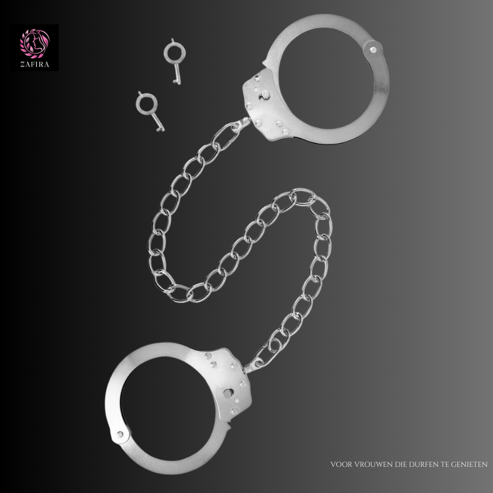 Hog Tie & Cuff Bondageset Fetish Tentation Zilverkleurig