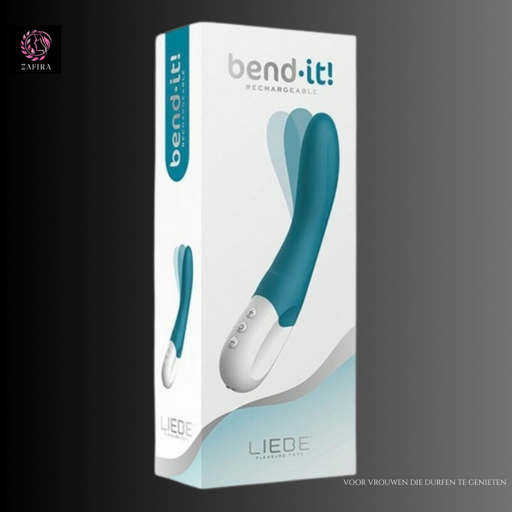 G-Spot Vibrator Liebe Bend It Dark blue 30 x 40 cm