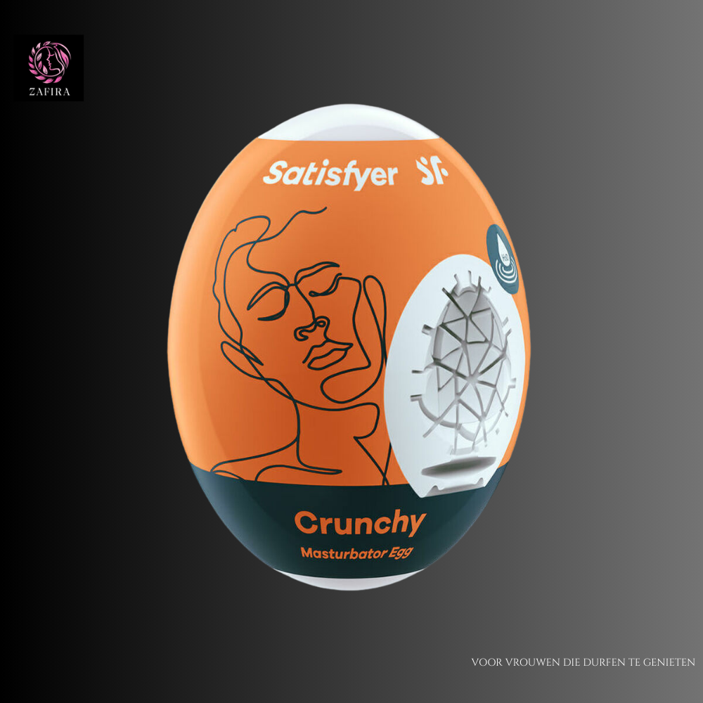 Satisfyer Masturbatie Ei  Crunchy Oranje
