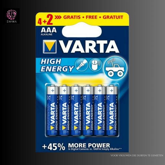 Varta AAA LR03 1,5 V Batterijen 6 Stuks