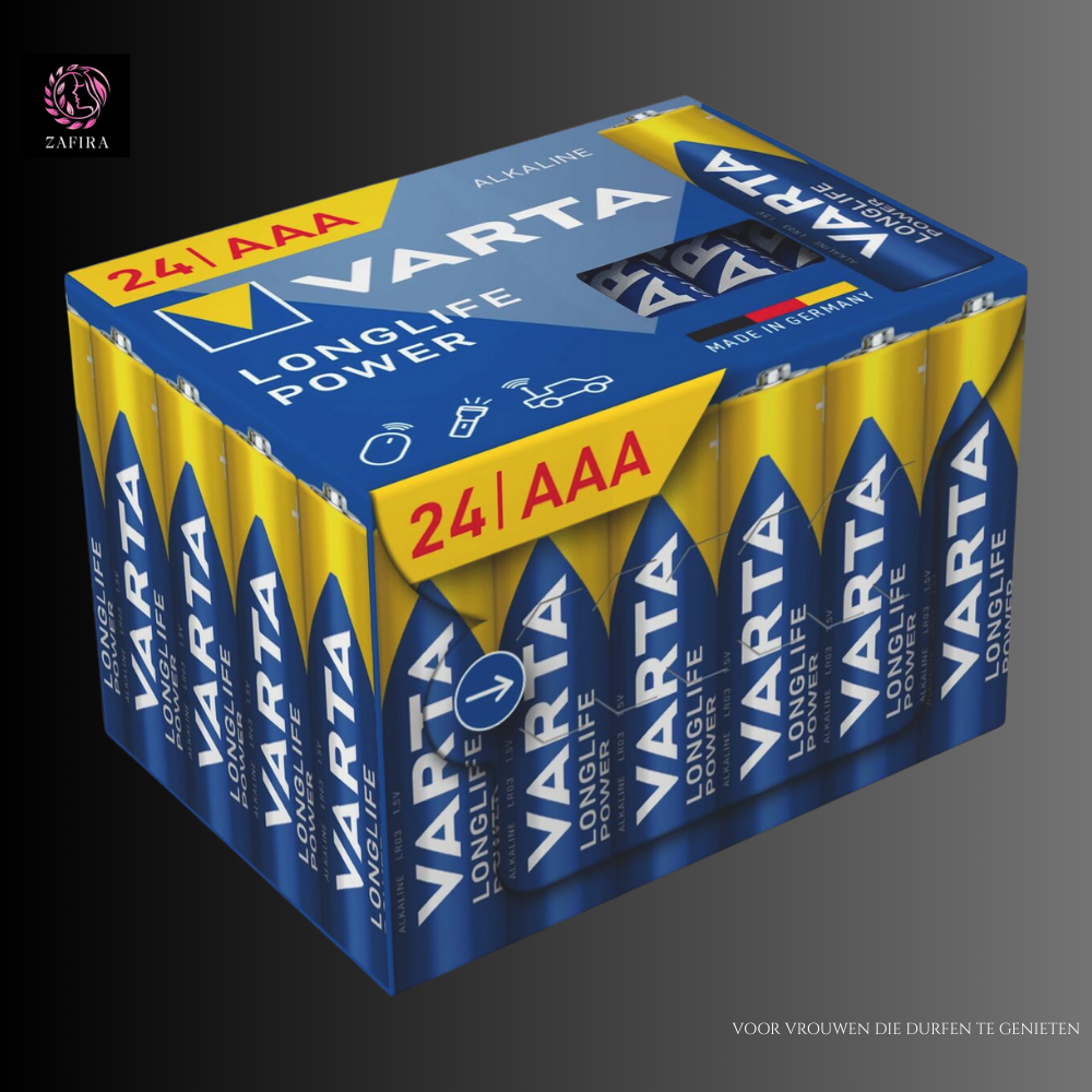 Varta Longlife Power AAA LR03 1,5 V Batterijen 24 Stuks