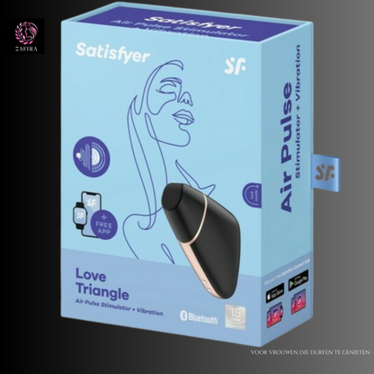 Air Pulse Satisfyer Love triangle Zwart