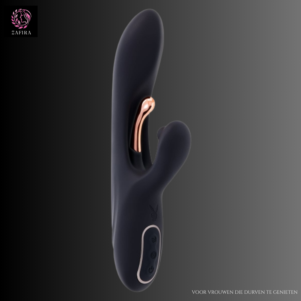 Dual Stimulation Vibe Evolved Playboy Black
