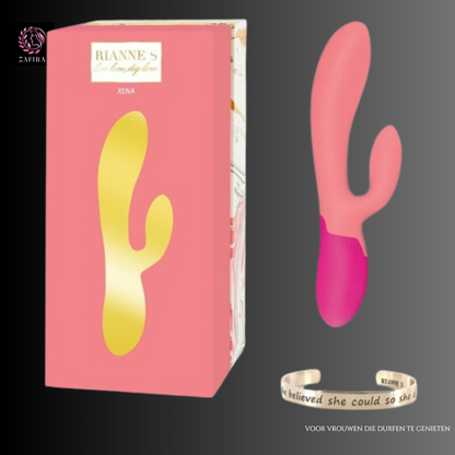 Dubbele Stimulatie Vibrator Rianne S Essentials Xena Rabbit Koraal Roze